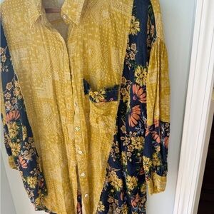 POL Yellow Paisley Shirt